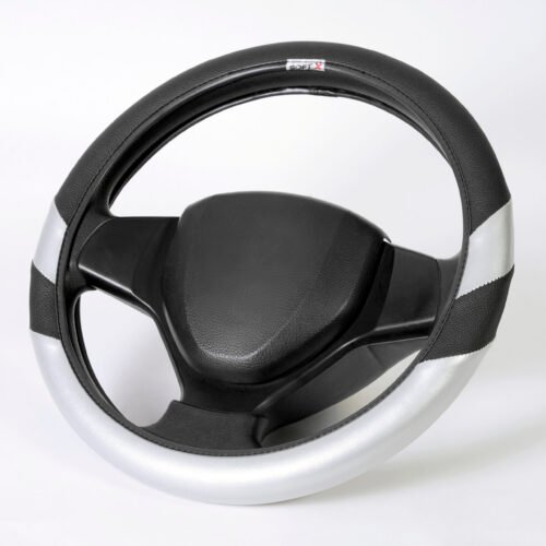 Soft X India Custom Fit Car Steering Cover Premium Black Metallic 4324