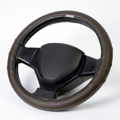 Soft X India Premium Car Steering Cover Classic Black Leather Grip 4307