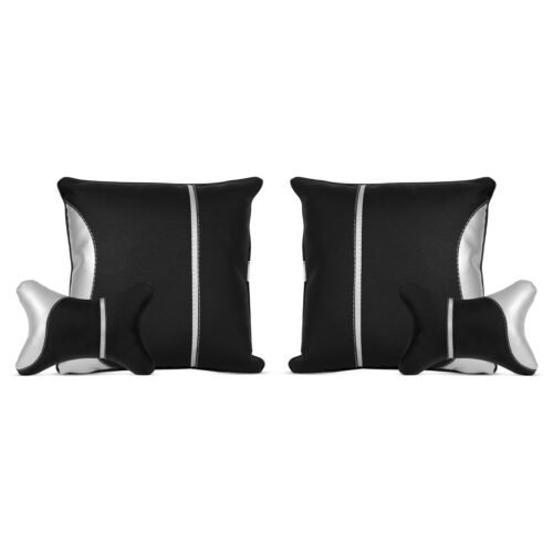 Soft X India Black Car Neck Pillow Cushion Recron Filled Ergonomic