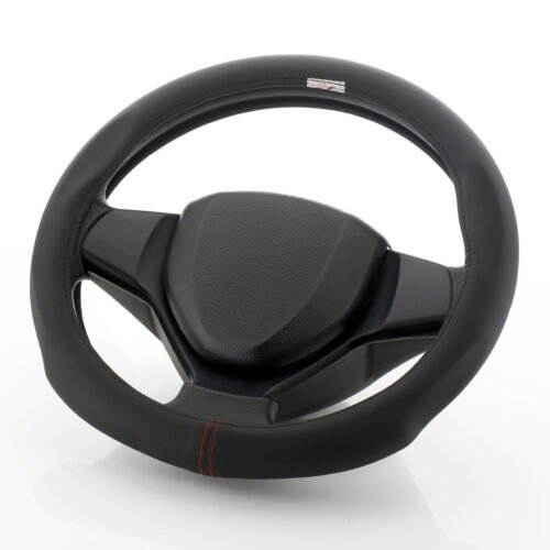 Soft X India Premium Custom Fit Steering Wheel Cover Sporty Black