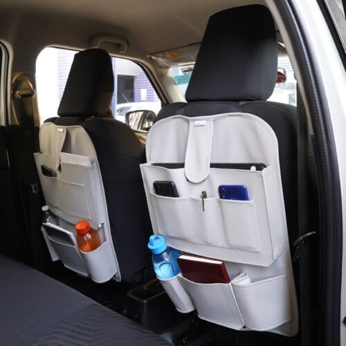 Soft X India Car Seat Back Pocket Car Seat Organizer Grey SBP001 Pro