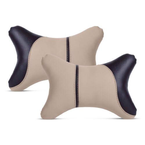 Soft X India Recron Filled Car Neck Pillow Universal Neck Rest Black 4612