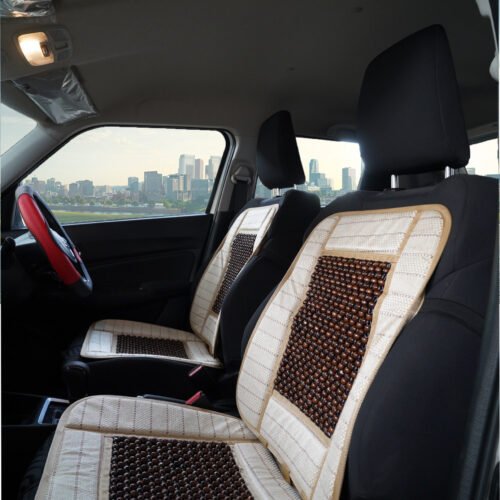 Soft X India Universal Black Wooden Bead Car Seat Cover Massage